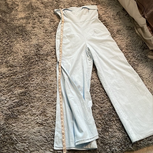 Runaway strapless wide leg baby blue jumper - Picture 9 of 12